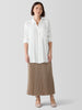 WOVEN WOOL SILK ALINE SKIRT