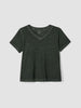 ORGANIC COTTON HAZY SLUB VNECK TEE