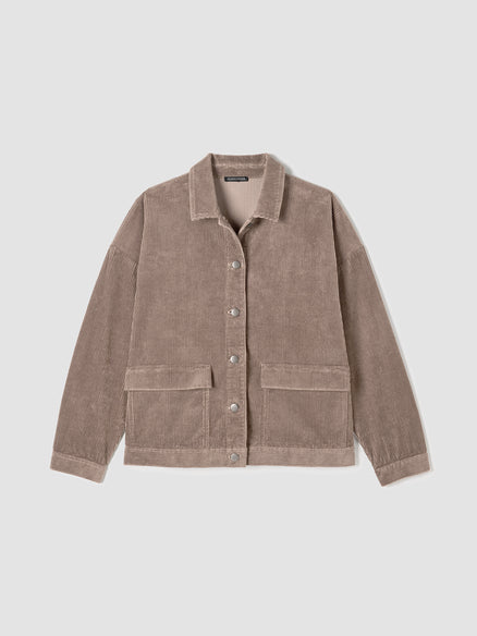 ORGANIC COTTON CORDUROY CLASSIC COLLAR JACKET