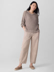PERUVIAN ORGANIC COTTON CORD CREW NECK TOP
