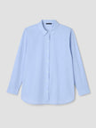 STRIPED POPLIN CLASSIC COLLAR SHIRT