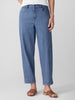 COTTON STRETCH DENIM LANTERN JEAN
