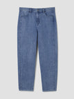 COTTON STRETCH DENIM LANTERN JEAN