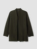 LIGHTWEIGHT BOILED WOOL HIGH COLLAR JACKET