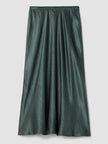 TEXTURED SATIN SLIP SKIRT