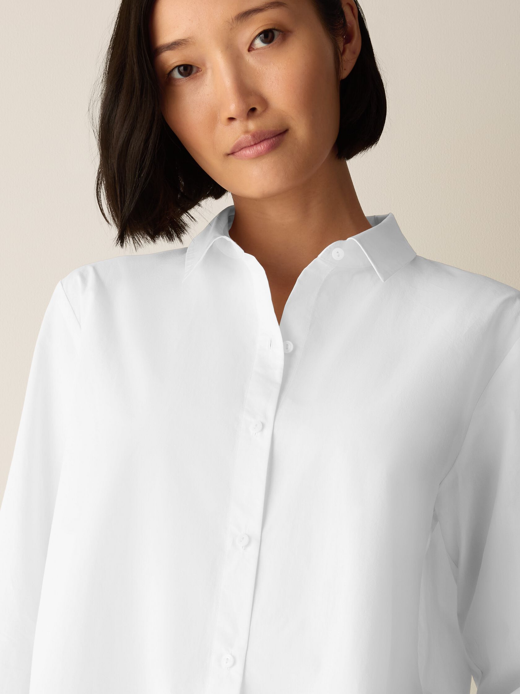 ORGANIC COTTON POPLIN CLASSIC COLLAR SHIRT