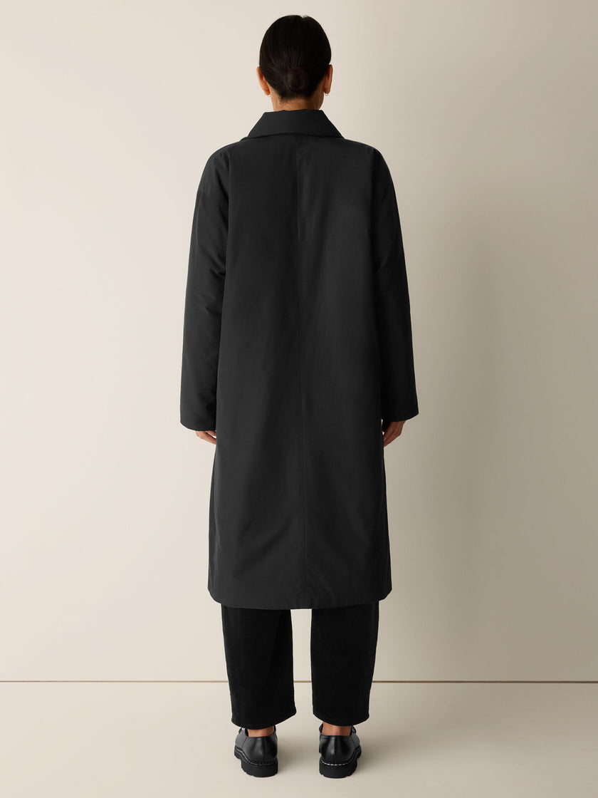 LIGHT COTTON NYLON PADDED TRENCH COAT
