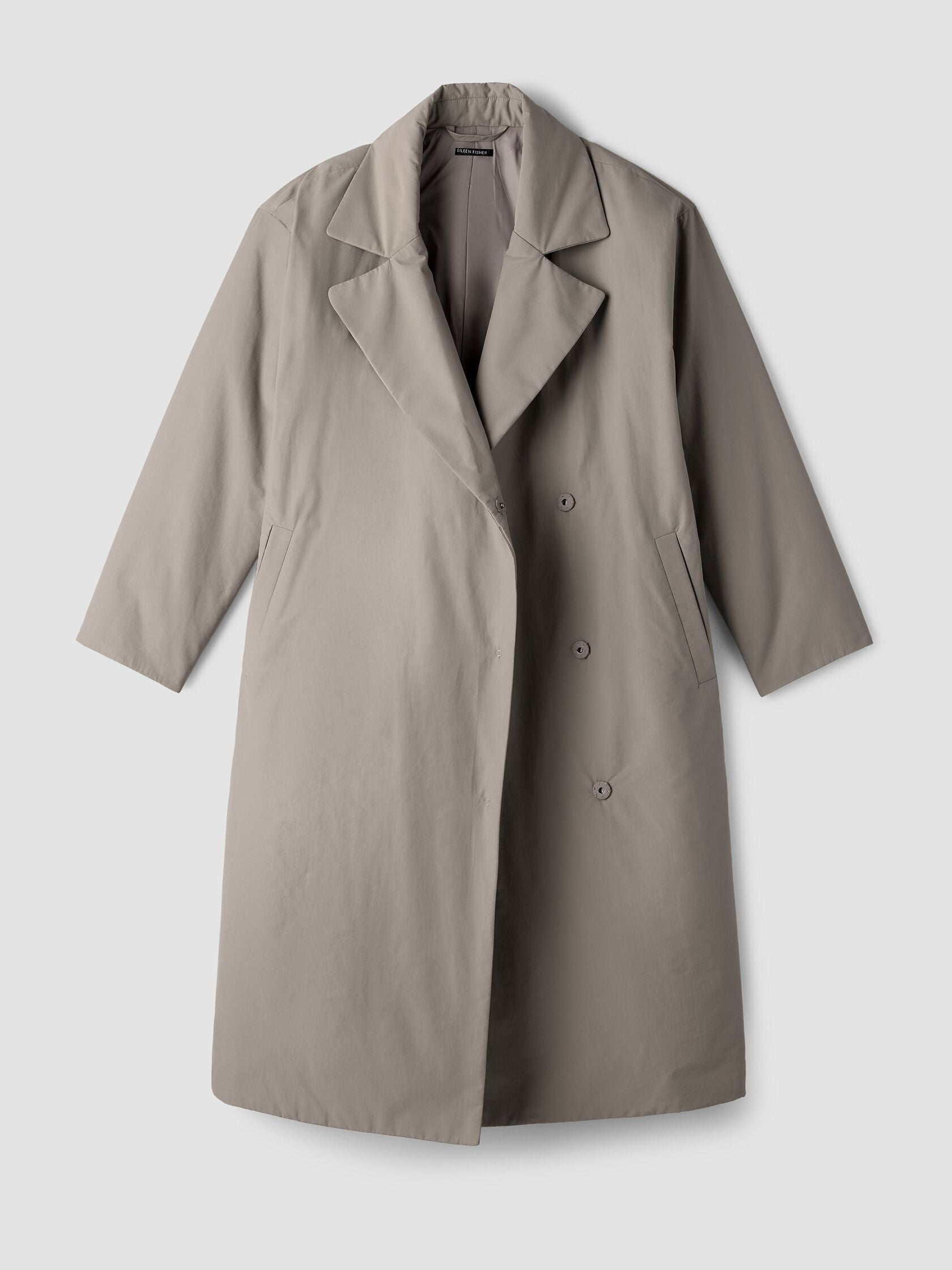 LIGHT COTTON NYLON PADDED TRENCH COAT