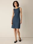 BUBBLE JACQUARD BATEAU NECK DRESS