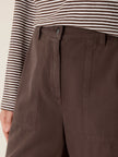GARMENT DYED UTILITY COTTON WIDE LEG PANT