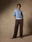 GARMENT DYED UTILITY COTTON WIDE LEG PANT