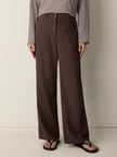 GARMENT DYED UTILITY COTTON WIDE LEG PANT