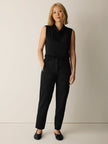 WASHABLE FLEX PONTE TAPERED TROUSER PANT