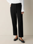 WASHABLE FLEX PONTE TAPERED TROUSER PANT
