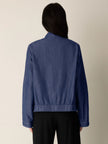 LIGHTWEIGHT ORGANIC COTTON DENIM CURVED JACKET