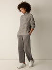 PERUVIAN COTTON BOUCLE FLUFF TURTLENECK
