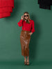 PENCIL SKIRT VEGAN LEATHER