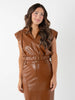 EVIE TOP VEGAN LEATHER