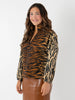 LONG SLEEVE POPPY TIGER JACQUARD