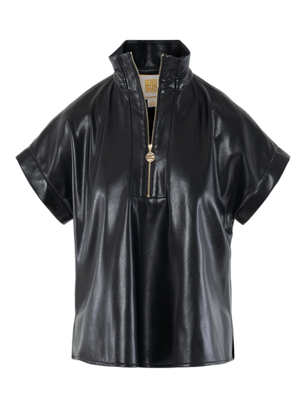 POPPY PULLOVER VEGAN LEATHER