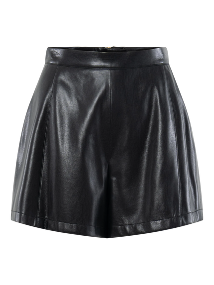 TAILORED SHORT VEGAN LEATHER