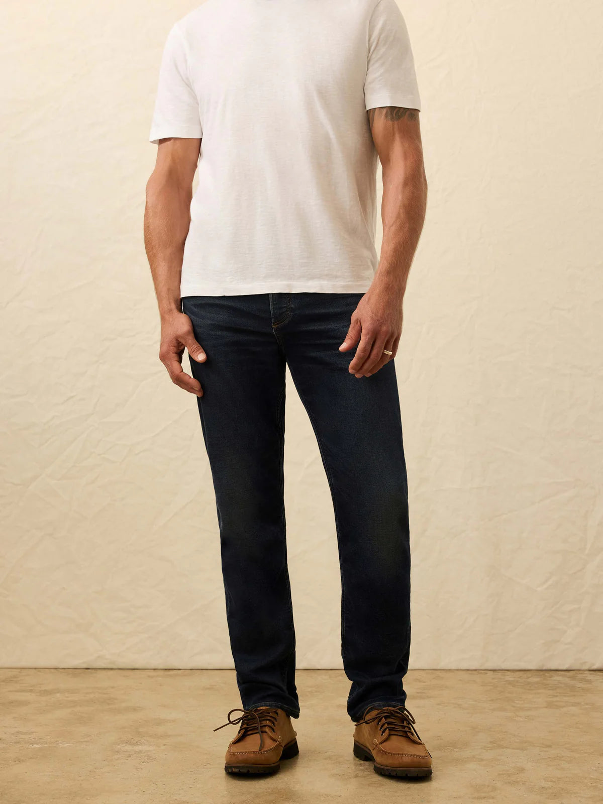 STRETCH TERRY INDIGO 5 POCKET PANT