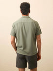 SHORT SLEEVE HEMP BLEND SHIRT