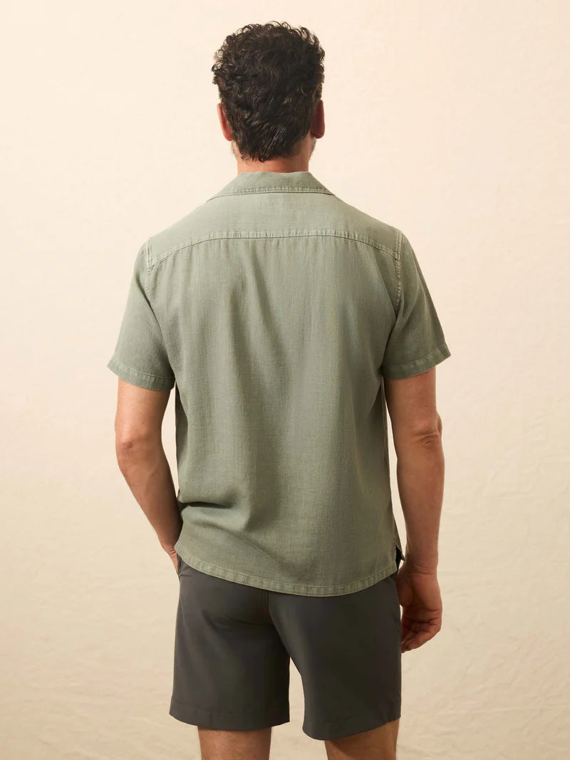 SHORT SLEEVE HEMP BLEND SHIRT
