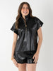 POPPY PULLOVER VEGAN LEATHER