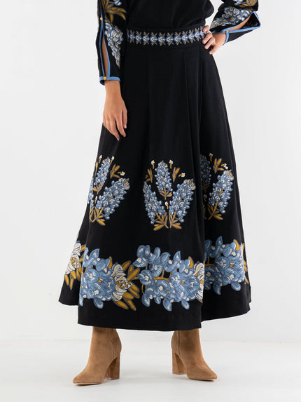 MILLY SKIRT DENIM BLUEBONNET