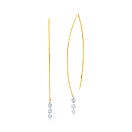FLOATING DIAMOND EARRINGS