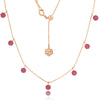 PINK SAPPHIRE FLOATING NECKLACE