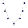 2CT BLUE SAPPHIRE FLOATING NECKLACE