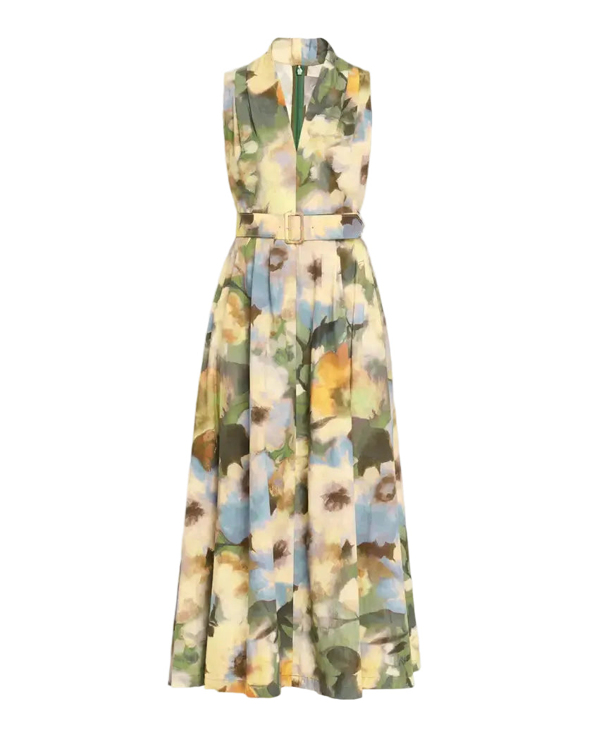 FLORAL PRINTED COTTON MARGOT DRESS