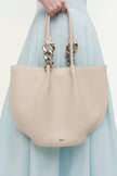 ARLO CHAIN PEBBLE LEATHER TOTE