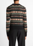FAIR ISLE CASHMERE POLO SWEATER