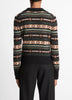 FAIR ISLE CASHMERE POLO SWEATER