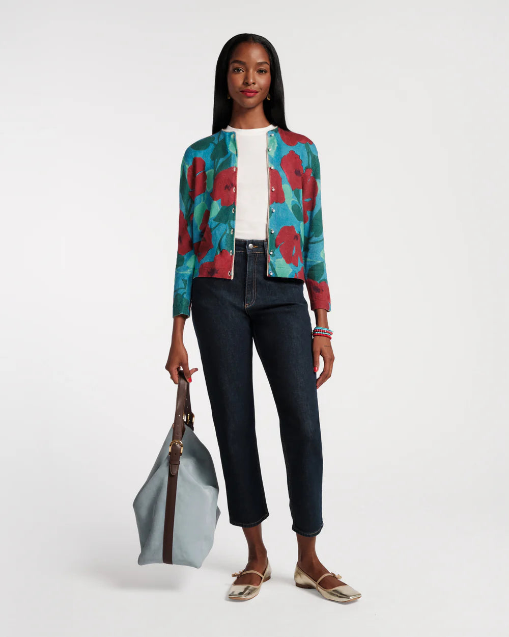 DARLING CARDIGAN FLOATING FLORAL