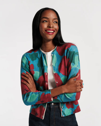 DARLING CARDIGAN FLOATING FLORAL