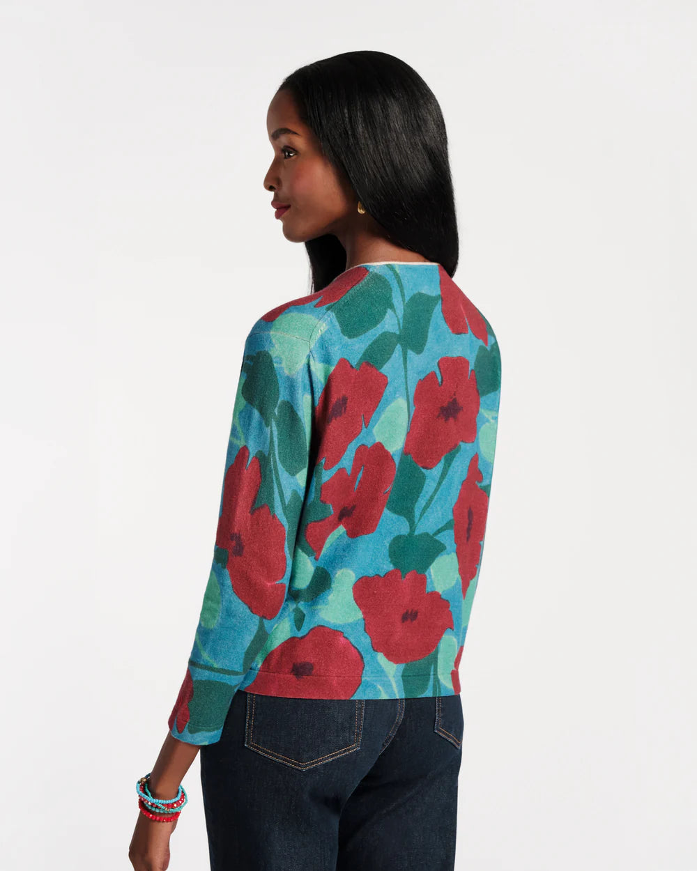 DARLING CARDIGAN FLOATING FLORAL