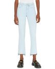 LE CROP MINI BOOT RAW FRAY JEAN