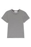 THE STRIPE BABY TEE IN NAVY MULTI