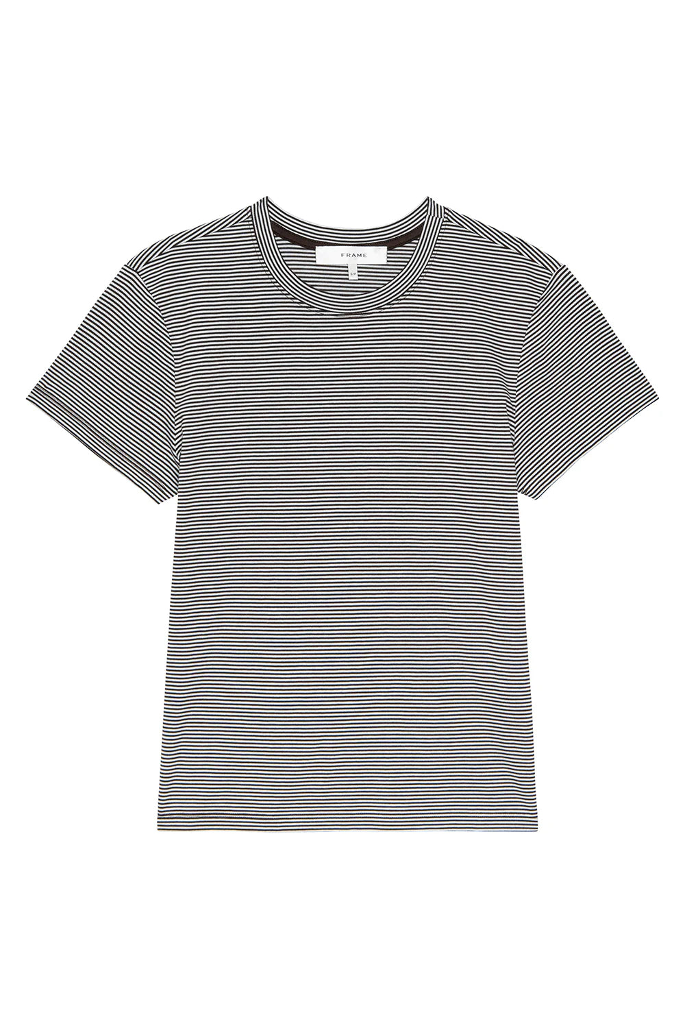 THE STRIPE BABY TEE IN NAVY MULTI
