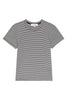 THE STRIPE BABY TEE IN NAVY MULTI