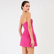 FRIDA MINI DRESS IN FUCHSIA  AND VIOLET