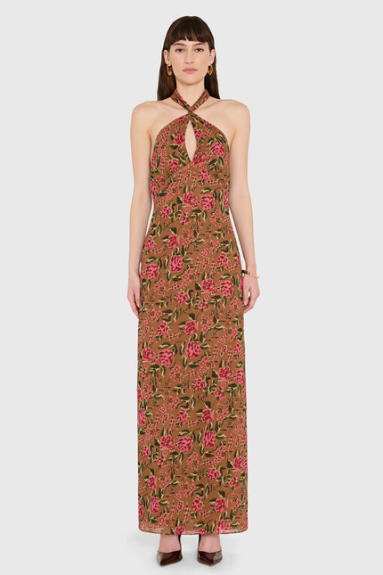 SAMARA MAXI DRESS IN EVENING ROSE