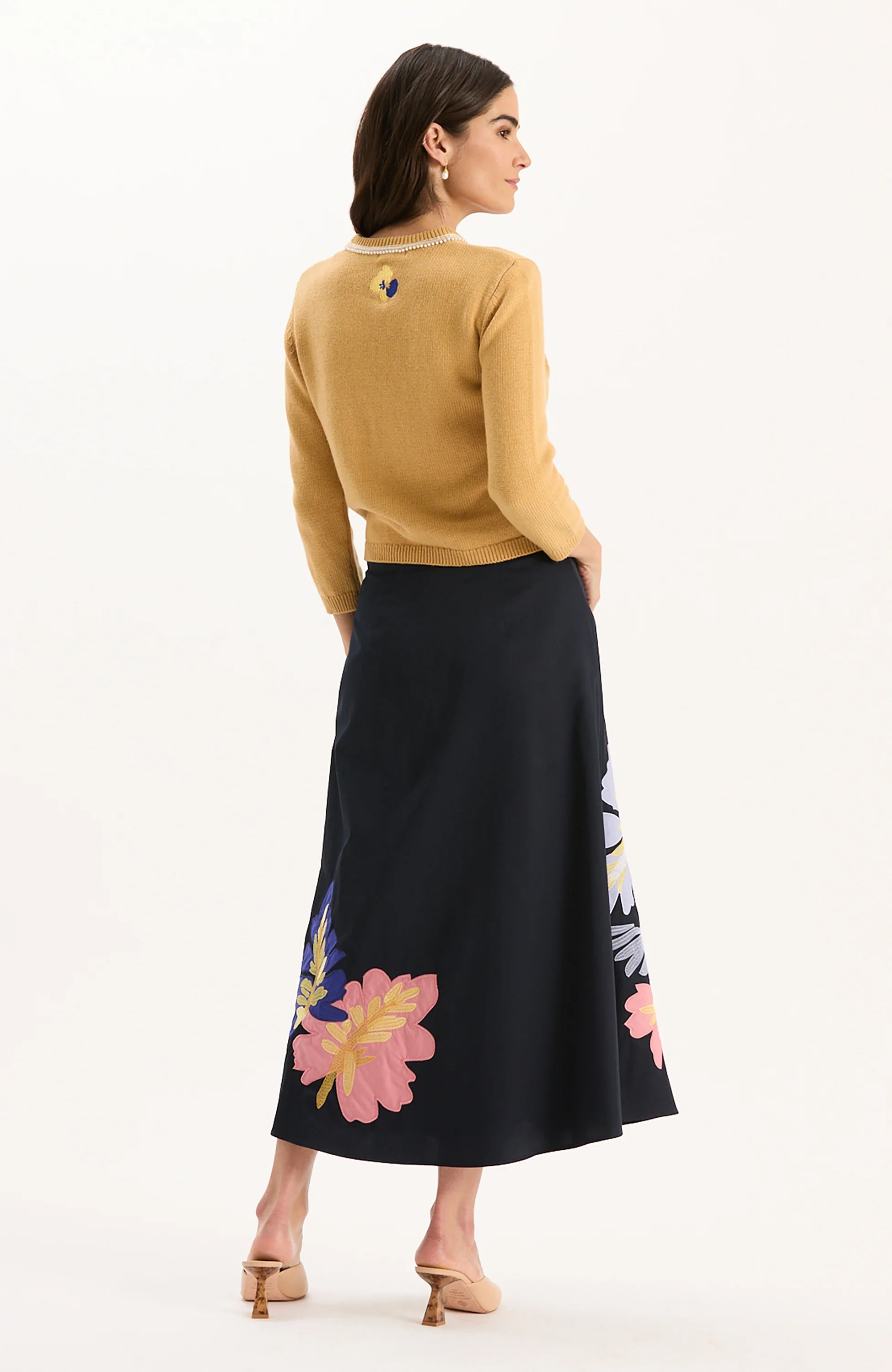 FLORA EMBROIDERED CARDIGAN