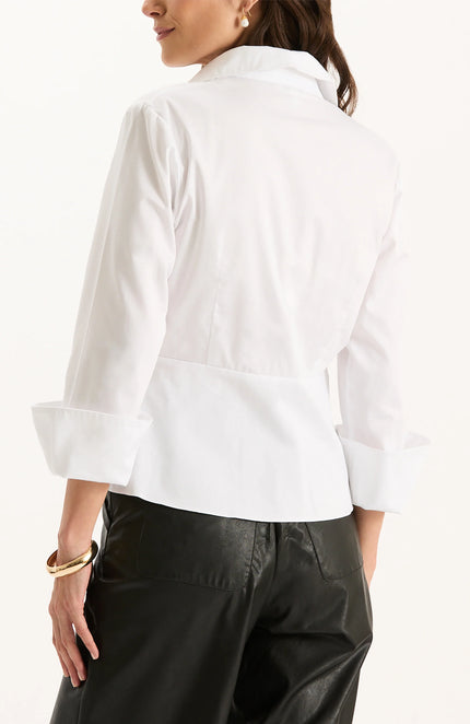 PAIGE COTTON TWISTED FRONT TOP