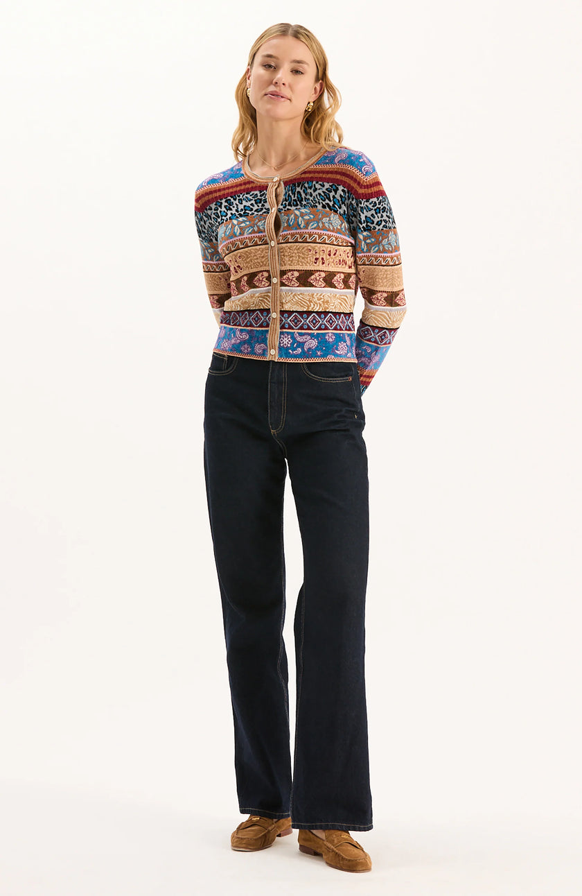 DANIELLA NOVELTY STITCH CARDIGAN