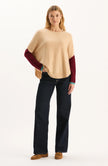 BAILEY CASHMERE COLORBLOCK CAPELET